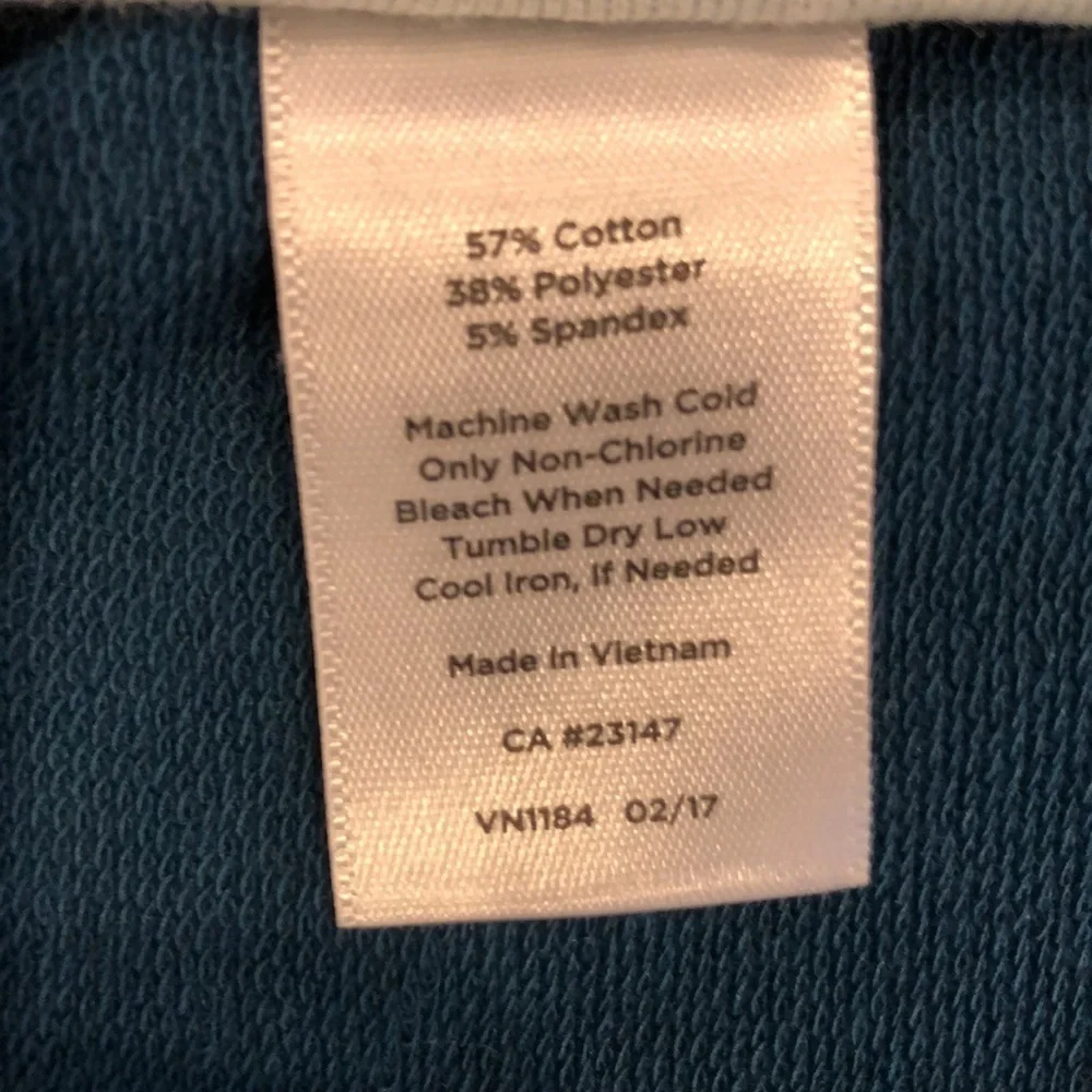 T by Talbots Activewear‎ Cotton Blend Full Zip Vest